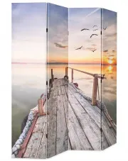Wewnętrzny parawan do domu - Lanard 4X 160 x 170 cm w sklepie aosom.live