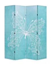 Parawan z nadrukiem motyla - Lanard 3X 160 x 170 cm w sklepie aosom.live