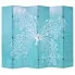 Niebieski parawan wewnętrzny z motylem - Lanard 3X 228 x 170 cm