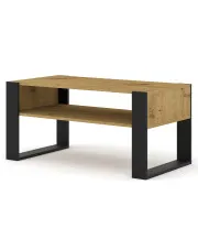 Prostokątna ława dąb artisan - Lyra 10X w sklepie aosom.live