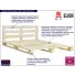Drewniane łóżko Relli 180x200