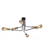 Czarna lampa sufitowa z wygiętymi ramionami - S829-Otrava w sklepie aosom.live
