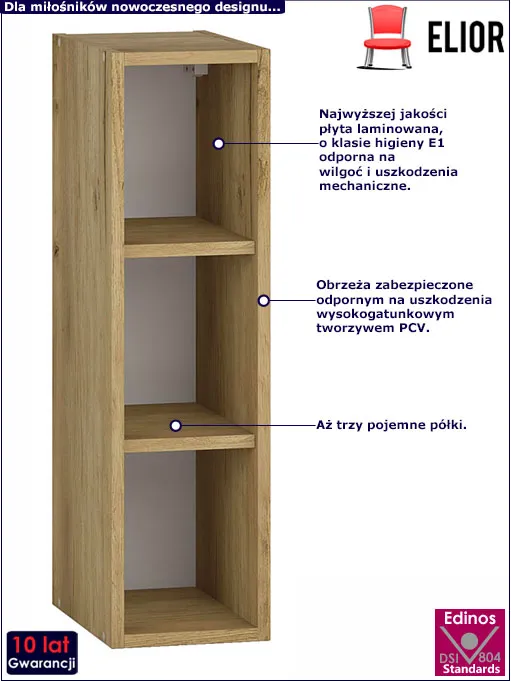 Biała szafka kuchenna Vokres 18X.
