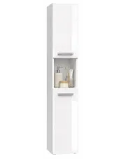 Szafka łazienkowa słupek biel połysk - Lirena 3X w sklepie aosom.live