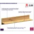 Półka ścienna w kolorze dąb artisan Fanar