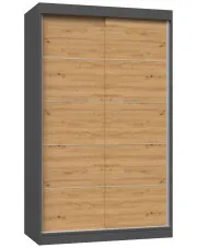 Szafa ze szprosami 120 cm dąb artisan antracyt - Stoflis 4X w sklepie aosom.live