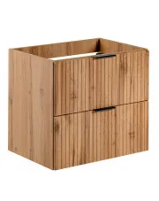 Szafka łazienkowa pod umywalkę w kolorze dębu - Edar 3X 60 cm w sklepie aosom.live