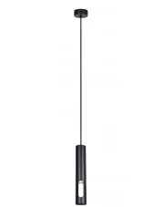 Czarna lampa wisząca tuba z wycięciem - S863-Romila w sklepie aosom.live