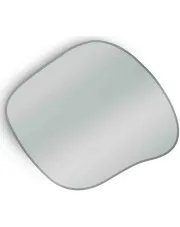 Podświetlane lustro w stylu nowoczesnym 60x52 cm Petres 5X - 4 kolory w sklepie aosom.live