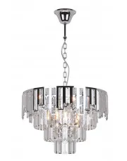 Srebrny elegancki żyrandol w stylu glamour - S878-Tierse w sklepie aosom.live