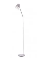 Srebrna metalowa lampa podłogowa - S883-Mozino w sklepie aosom.live