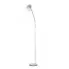 Srebrna metalowa lampa podłogowa - S883-Mozino