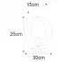 Wymiary lampki S904-Fox