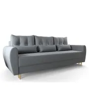 Popielata sofa rozkładana - Sinsiew 3X w sklepie aosom.live