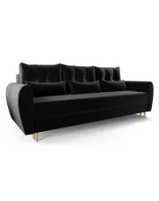 Czarna sofa rozkładana - Sinsiew 3X w sklepie aosom.live