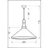 Biała lampa wymiary - K141-Obsydian 