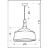 Nowoczesna lampa do salonu wymiary - K140-Obsydian