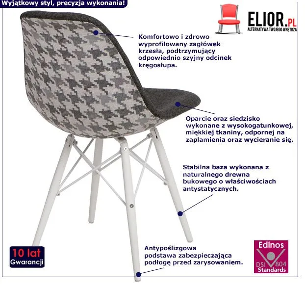 Rewelacyjny fotel Ensata - szary