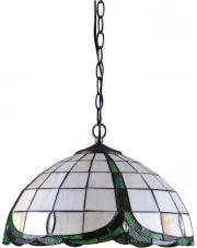 Witrażowa lampa wisząca w stylu retro - S952-Malvo w sklepie aosom.live