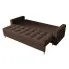 Brązowa rozkładana sofa Gemma