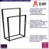 Metalowy stojak łazienkowy Sarsa 5X 75 cm czarny