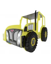 Żółte łóżko traktor dla dziecka z materacem - Vivus 90x180 cm w sklepie aosom.live