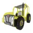 Żółte łóżko traktor dla dziecka z materacem - Vivus 90x180 cm