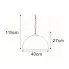 Wymiary lampy S1001-Mafira