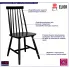 Skandynawskie krzesło patyczak Nebiro