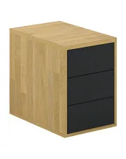 Dębowy kontenerek do biurka - Dulek w sklepie aosom.live