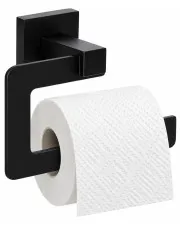 Czarny metalowy uchwyt na papier do łazienki - Lofios 3X w sklepie aosom.live