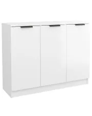 Minimalistyczna komoda w kolorze biały połysk - Garora w sklepie aosom.live