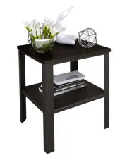 Czarny stolik kawowy w stylu loft - Sufix 4X w sklepie aosom.live