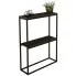 Czarna konsola loft z metalowym stelażem - Carello 4X