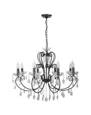 Czarna lampa wisząca glamour - K163-Fonti w sklepie aosom.live
