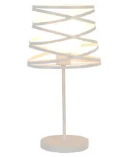 Biała lampa stołowa w stylu industrialnym - T002 - Masha w sklepie aosom.live