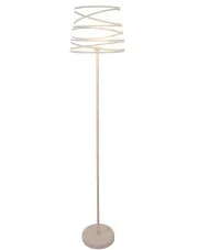 Biała metalowa lampa podłogowa - T001 - Masha w sklepie aosom.live