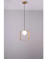 Złota lampa wisząca kwadrat - V030-Milton w sklepie aosom.live