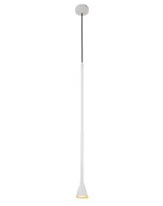 Biała metalowa długa lampa wisząca nad wyspę - V055-Puffo w sklepie aosom.live