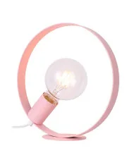 Różowa lampa stołowa koło - V057-Solaris w sklepie aosom.live