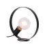 Czarna lampa stołowa metalowe koło - V057-Solaris
