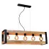 Industrialna lampa wisząca z drewnianymi elementami - T022 - Kavo