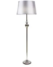 Srebrna lampa podłogowa z abażurem - T031 - Greko w sklepie aosom.live