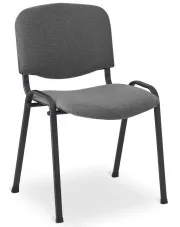 Szare metalowe sztaplowane krzesło konferencyjne ISO - Ilosso 3X w sklepie aosom.live