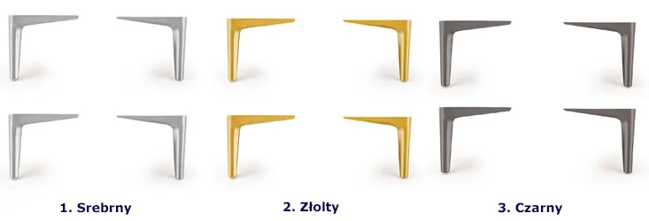 Kolory nóżek do łóżka Irto