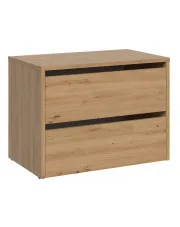 Szafka na buty z uchylnymi drzwiczkami dąb artisan - Rolas 3X w sklepie aosom.live