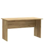 Klasyczne proste biurko do gabinetu bez szuflad dąb craft - Paxa w sklepie aosom.live