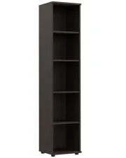 Minimalistyczny regał do lokalu usługowego biurowy 5 półek wenge - Etop w sklepie aosom.live