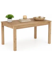 Prostokątny stół w kolorze dąb craft - Inat w sklepie aosom.live