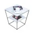 Stolik kawowy Arakin 4X beton czarny